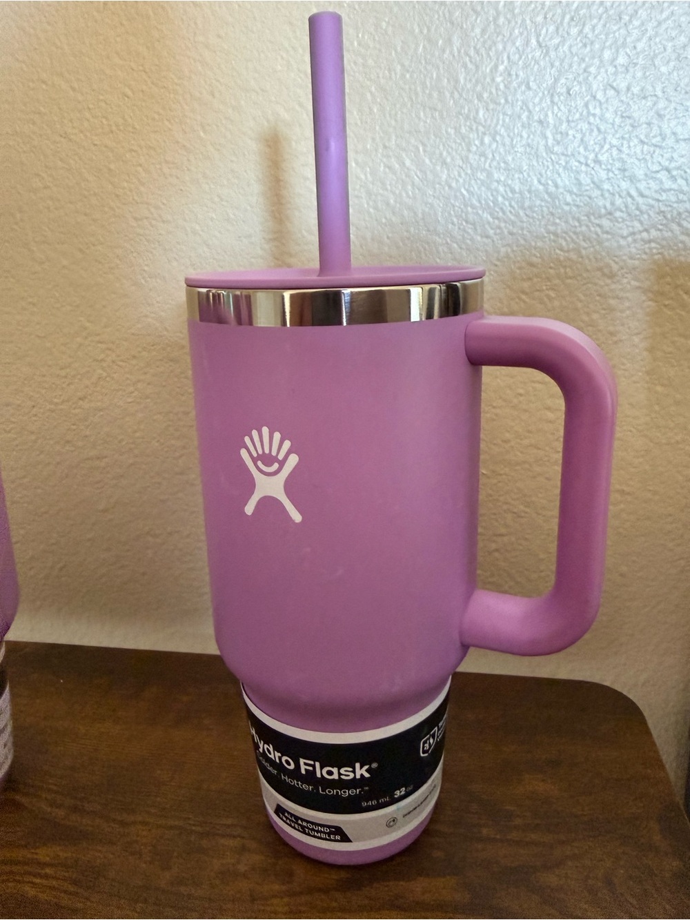 New Hydro Flask All Around Travel with Straw Tumbler 32 oz. Anemone